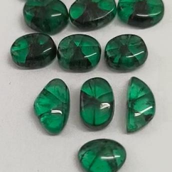 50.30ct Colombian Trapiche Emerd Lot  