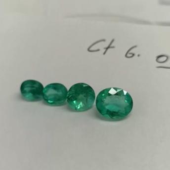 6.05 Ct. Colombian Emerald Set 
