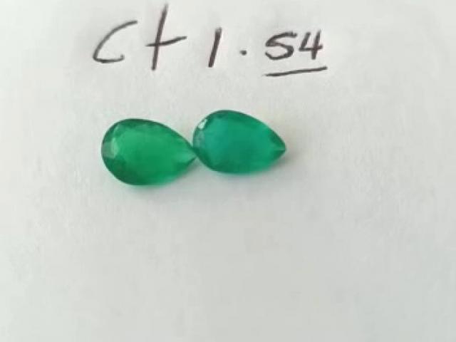 1.54ct Colombian Emerald Pair 