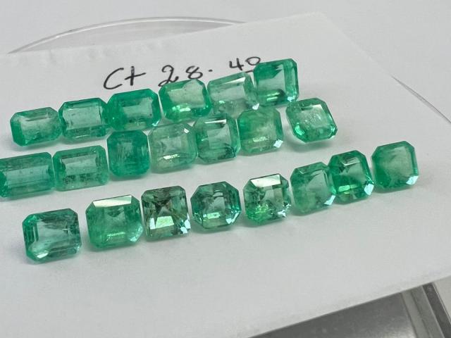 28.40 Ct.  Colombian Emerald Lot 