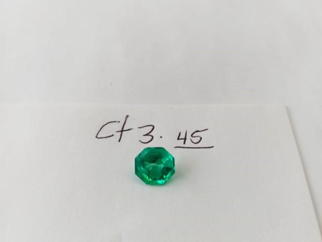 3.45ct  Colombian Emerald (Octagon Cut)