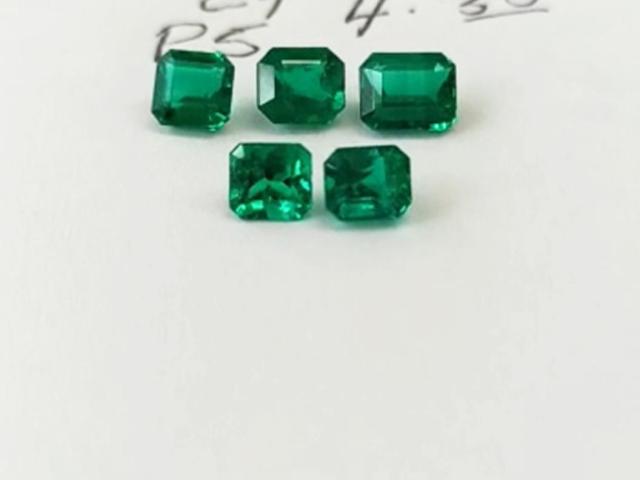 4.30 Ct. Exceptional Emerald Set