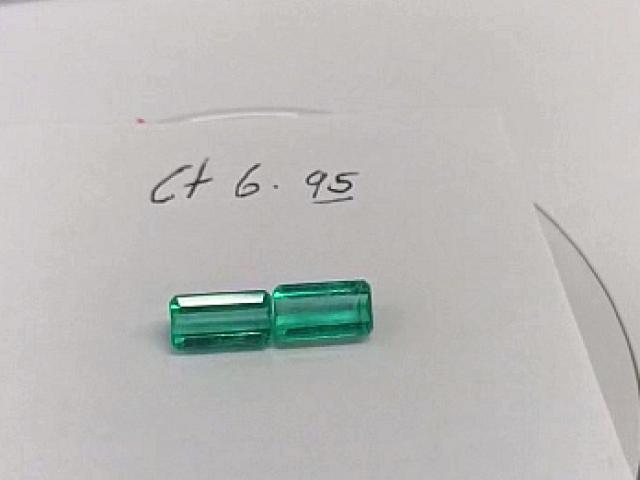 6.95 Ct. Colombian Emerald Pair 