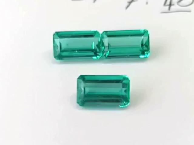 7.40 Ct. Colombian Emerald Set (Exceptional)