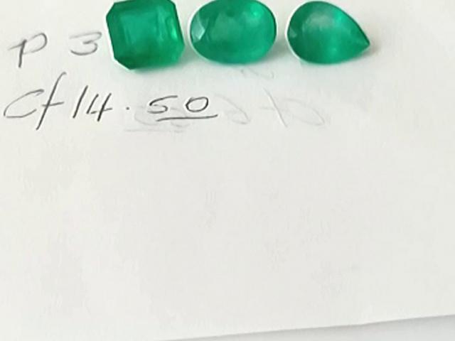 14.50 Colombian Emerald Set 