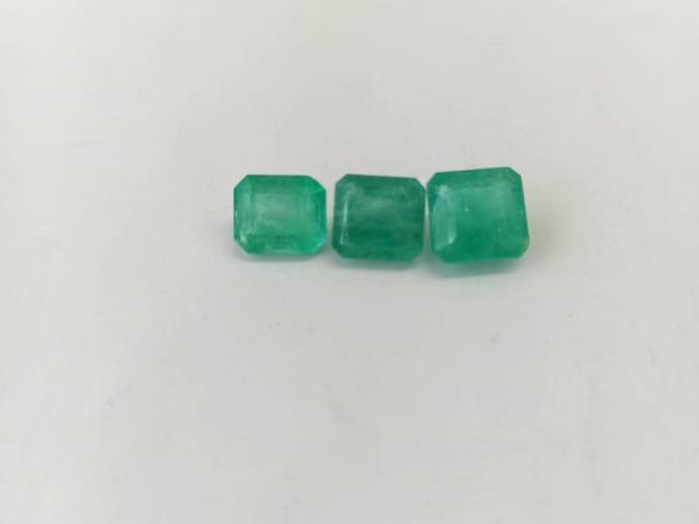 6.43 Ct.  Colombian Emerald Set ( Economy) 