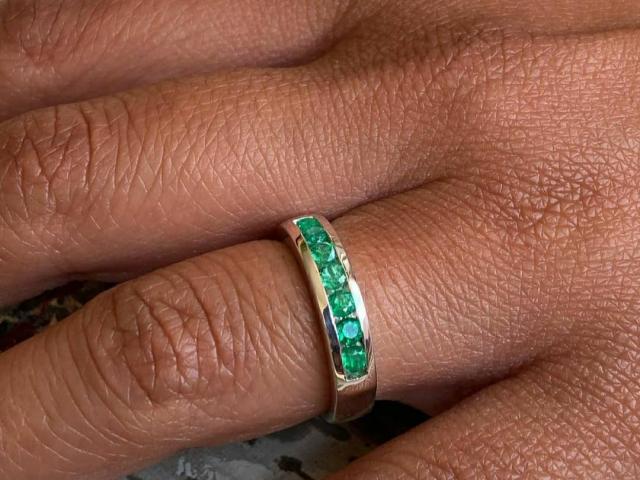 0.80 Ct. Colombian Emerald Ring 