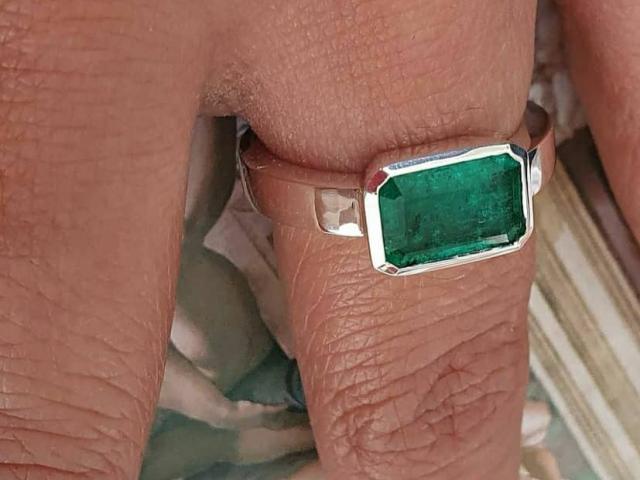 1.20 Ct. Colombian Emerald Ring  