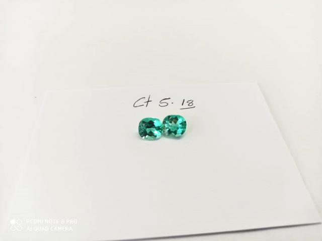 5.18 Ct.  Colombian Emerald Pair