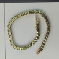 11ct Gold Colombian Emerald Bracelet