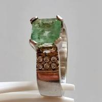 1.08 Ct. Colombian Emerald Ring 