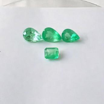 4.91 Ct. Colombian Emerald Set