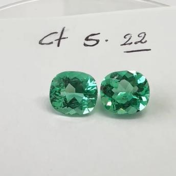 5.22  Ct.  Colombian Emerald Pair - Ovals  (Exceptional)